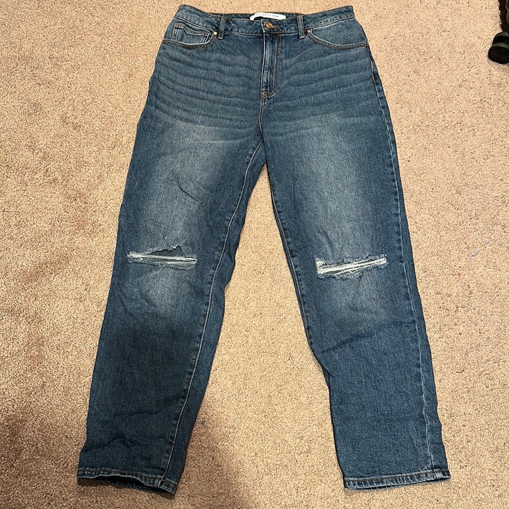 Celebrity pink wide leg jeans